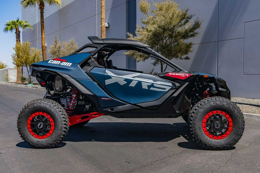 2025 Can-Am® Maverick R X RS with Smart-Shox Dusty Navy & Legion Red