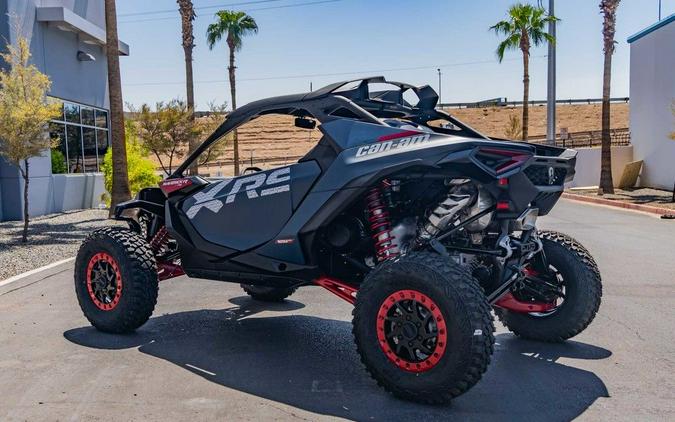 2025 Can-Am® Maverick R X RS with Smart-Shox Dusty Navy & Legion Red