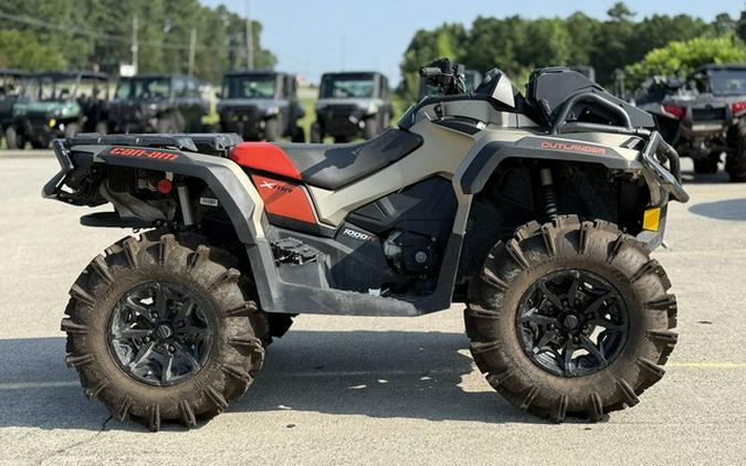 2022 Can-Am Outlander X Mr 1000R Liquid Titanium & Magma Red