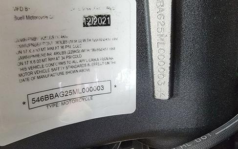 2021 BUELL 1190SX