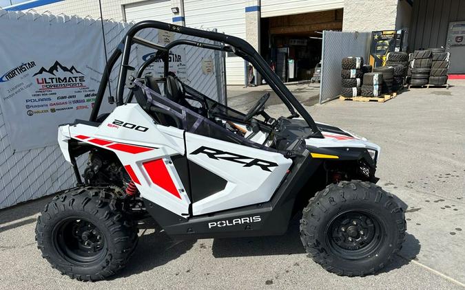 2023 Polaris Industries RZR 200 EFI White Lightning/Indy Red