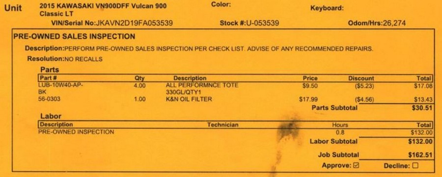 2015 Kawasaki Vulcan® 900 Classic LT