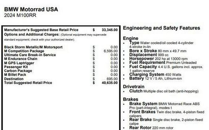 2024 BMW M 1000 RR