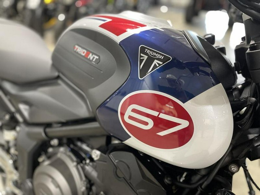 2024 Triumph Trident 660 Triple Tribute Edition Snowdonia White