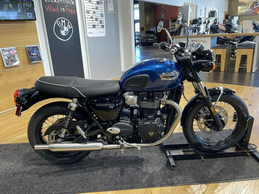 2023 Triumph Bonneville T100 Meriden Blue / Tangerine