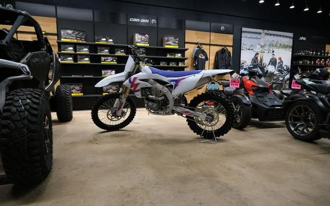 New 2024 YAMAHA YZ450F 50TH ANNIVERSARY EDITION ANNIVERSARY WHITE