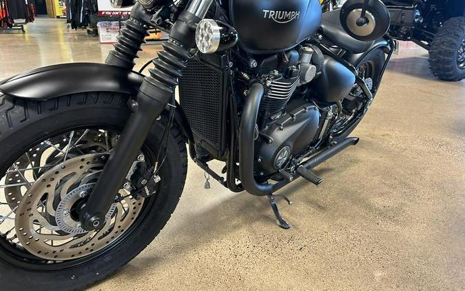 2019 Triumph Bonneville Bobber Black Matt Jet Black