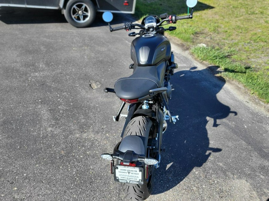 2022 Triumph Trident 660 Matt Jet Black and Silver Ice 660