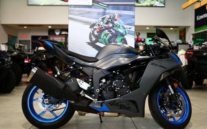 2026 Kawasaki NINJA ZX6R ABS Metallic Matte Dark GrayEbony