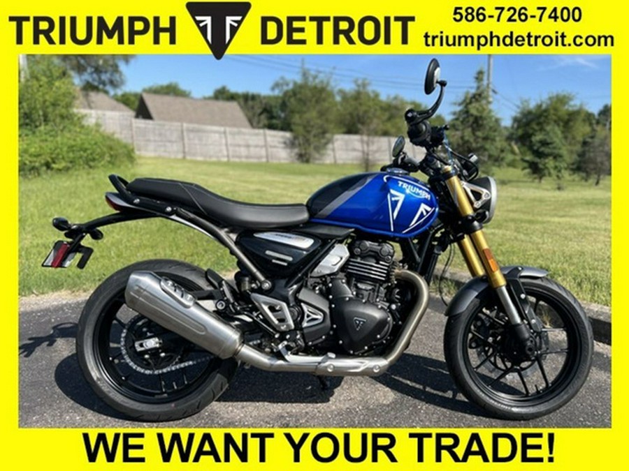 2024 Triumph Speed 400 Caspian Blue / Storm Grey