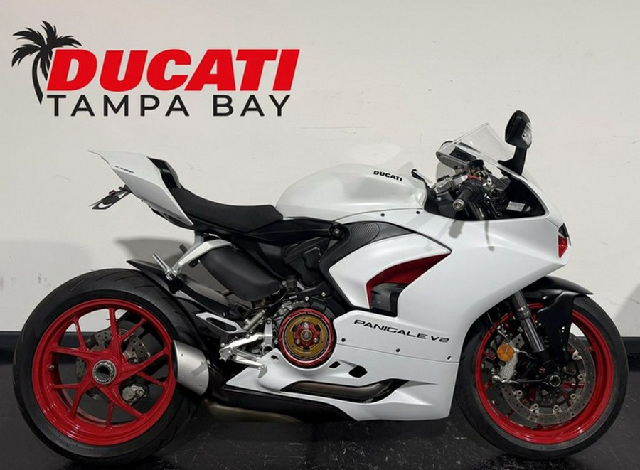 2021 Ducati Panigale V2 White Rosso Livery