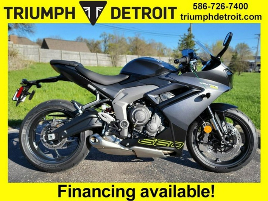 2025 Triumph Daytona 660 Satin Granite/Satin Black 660