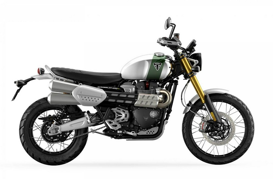 2023 Triumph Scrambler 1200 XE Chrome Edition - Chrome / Brooklands Green