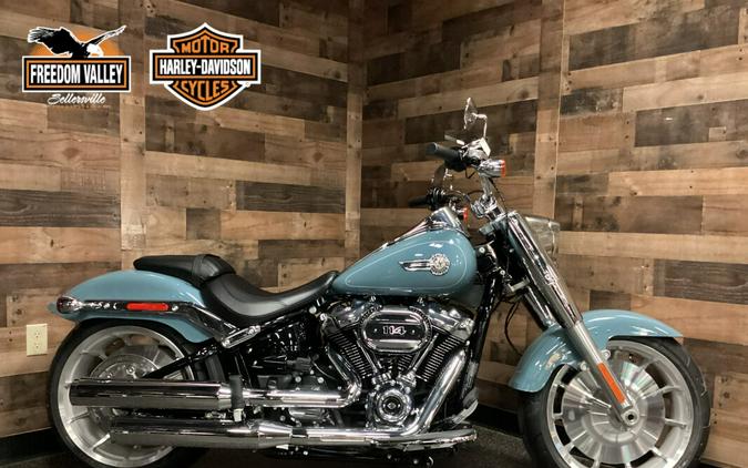 2024 Harley-Davidson Fat Boy 114 Sharkskin Blue FLFBS