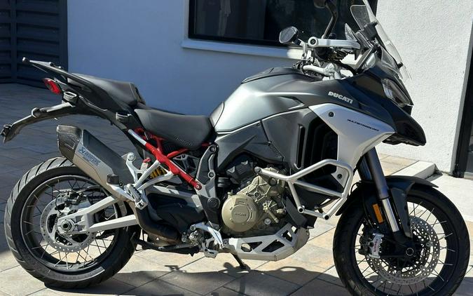 2022 Ducati Multistrada V4S Aviator Grey / Spoked Wheels