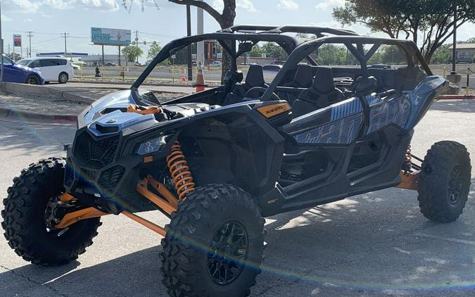 2026 Can-Am® Maverick X3 MAX RS Turbo Scandi Blue & Orange Crush