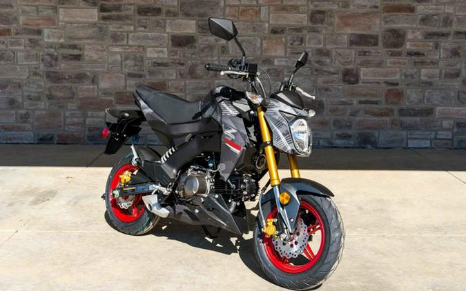 2024 Kawasaki Z125 PRO Cypher Camo Gray Matte/Metallic Matte Car