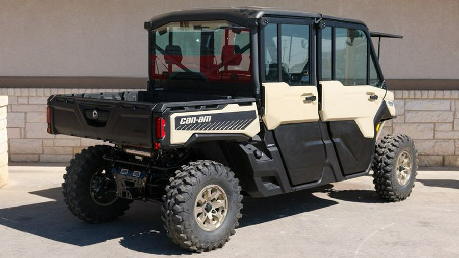 New 2024 CAN-AM DEFENDER MAX LIMITED HD10 DESERT TAN AND TIMELESS BLACK