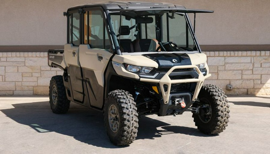 New 2024 CAN-AM DEFENDER MAX LIMITED HD10 DESERT TAN AND TIMELESS BLACK