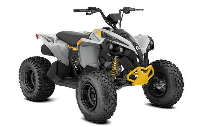 2024 Can-Am Renegade 110 EFI Gray & Yellow / Blue & Black