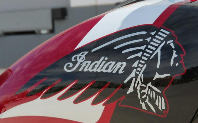 2025 Indian 101 Scout Sunset Red Metallic With Graphics