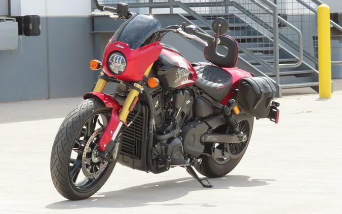 2025 Indian 101 Scout Sunset Red Metallic With Graphics