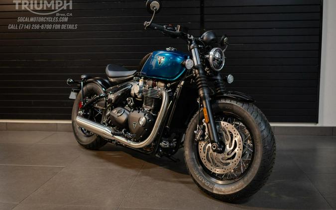 2026 Triumph Bonneville Bobber Interstellar Blue