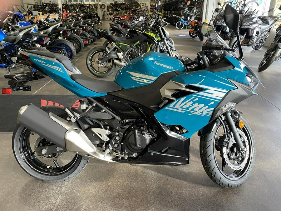 2021 Kawasaki Ninja® 400 Pearl Nightshade Teal/Metallic Spark Black