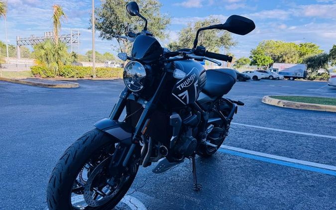2022 Triumph Trident 660 Matt Jet Black And Silver Ice