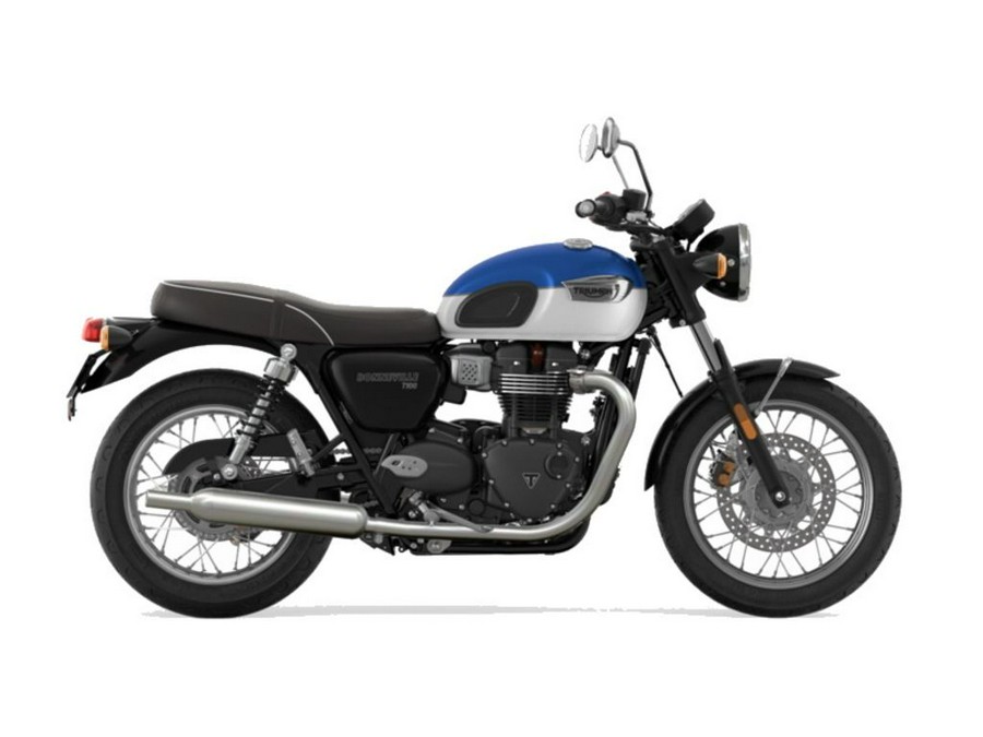 2022 Triumph Bonneville T100 Lucerne Blue/Fusion White