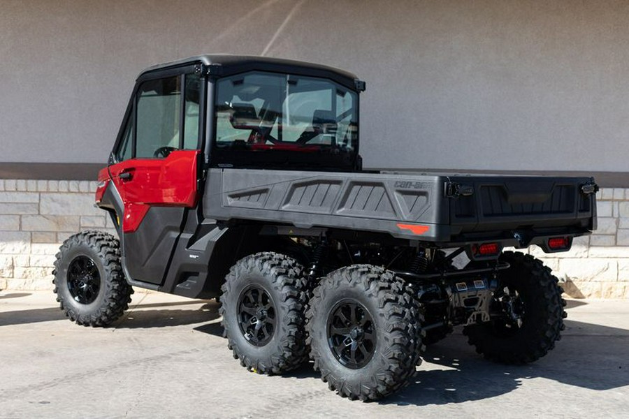 New 2024 CAN-AM DEFENDER LIMITED 6X6 HD10 FIERY RED