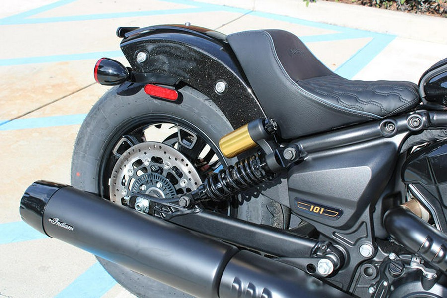 2026 Indian Motorcycle® 101 Scout® Black Crystal with Super Graphite
