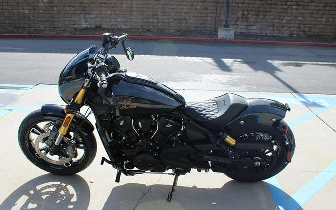 2026 Indian Motorcycle® 101 Scout® Black Crystal with Super Graphite