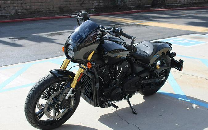 2026 Indian Motorcycle® 101 Scout® Black Crystal with Super Graphite