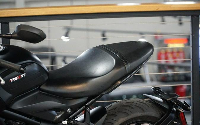2022 Triumph Trident 660 Sapphire Black