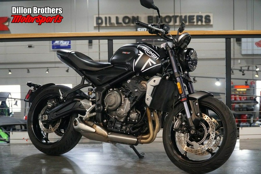 2022 Triumph Trident 660 Sapphire Black