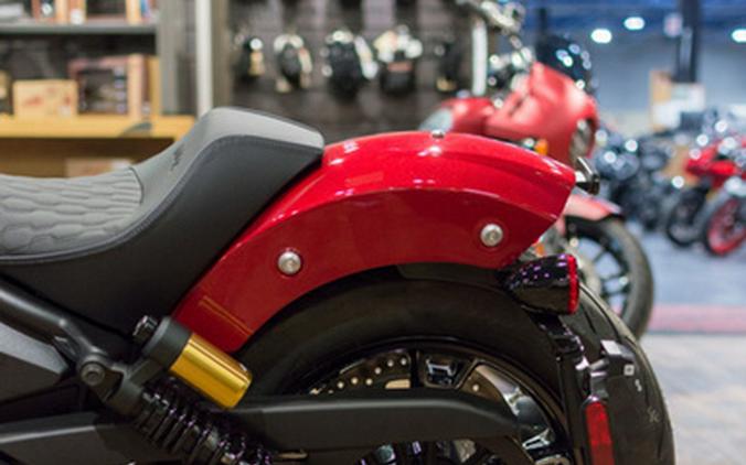 2025 Indian 101 Scout Sunset Red Metallic With Graphics