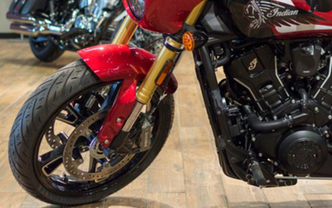 2025 Indian 101 Scout Sunset Red Metallic With Graphics