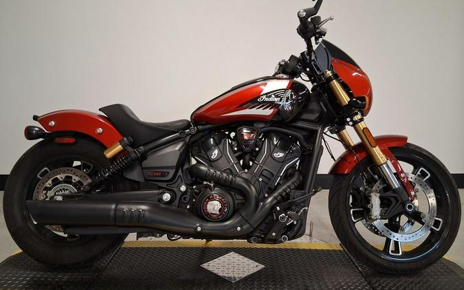 2025 Indian Motorcycle® 101 SCOUT, MRN MTLC W/GRFX, TEC, 49ST Base