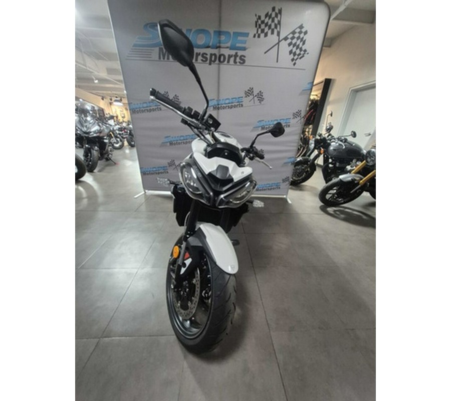 2025 Triumph STREET TRIPLE R REET TRIPLE R - PURE WHITE