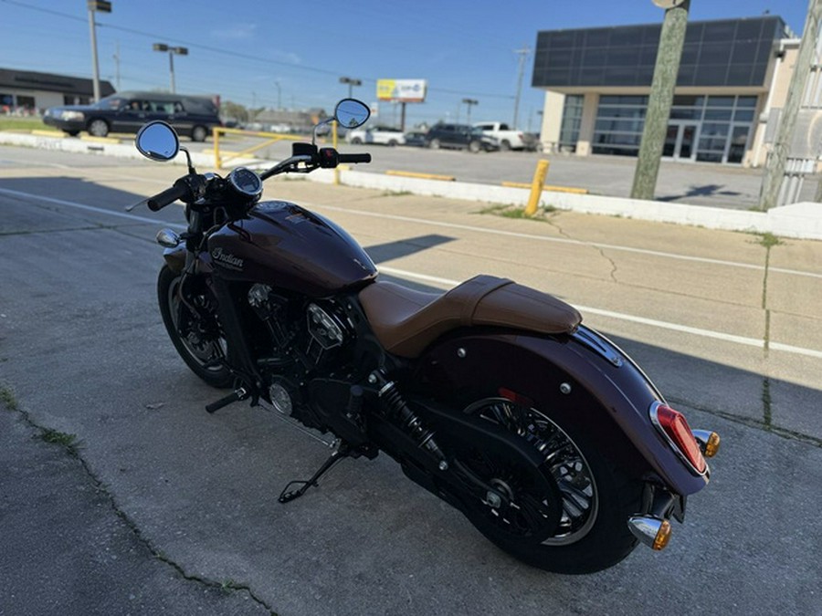 2023 Indian Scout ABS Maroon Metallic