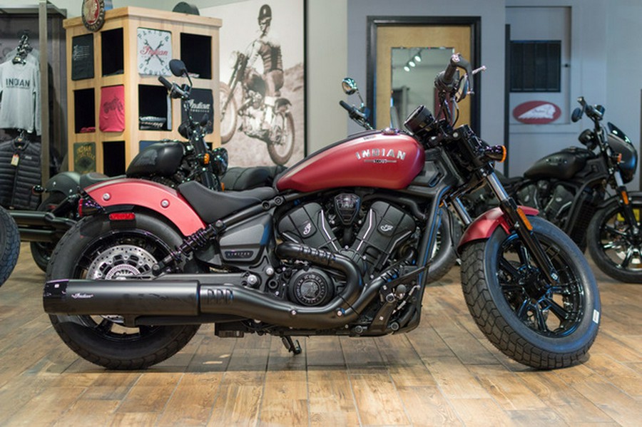 2025 Indian Scout Bobber Limited Sunset Red Smoke
