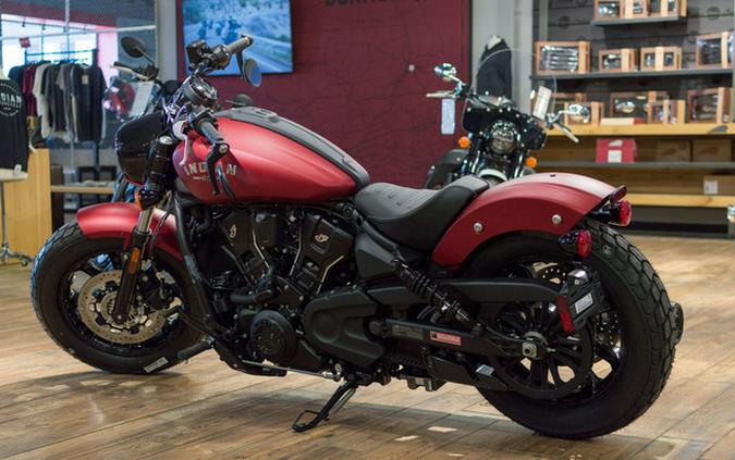 2025 Indian Scout Bobber Limited Sunset Red Smoke