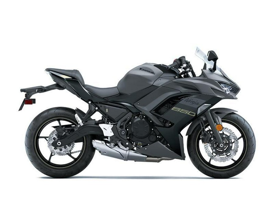 2024 Kawasaki Ninja® 650 ABS Metallic Matte Dark Gray/Metallic Spark Black