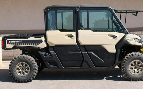 New 2024 CAN-AM DEFENDER MAX LIMITED HD10 DESERT TAN AND TIMELESS BLACK