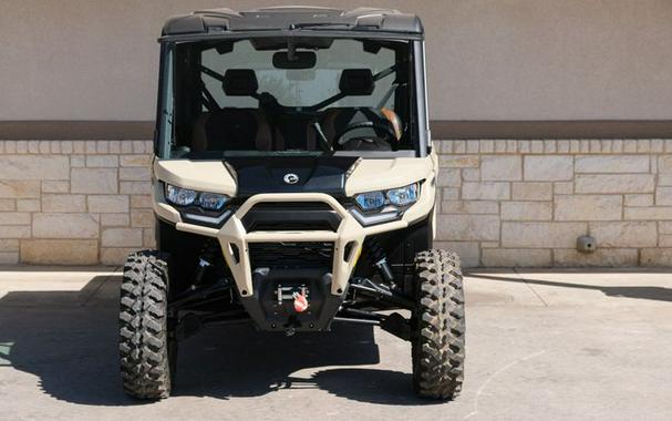 New 2024 CAN-AM DEFENDER MAX LIMITED HD10 DESERT TAN AND TIMELESS BLACK