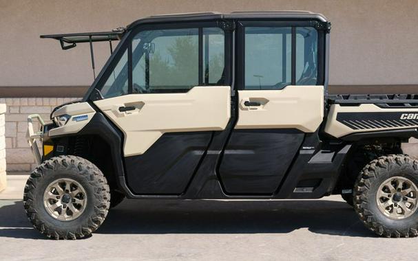 New 2024 CAN-AM DEFENDER MAX LIMITED HD10 DESERT TAN AND TIMELESS BLACK