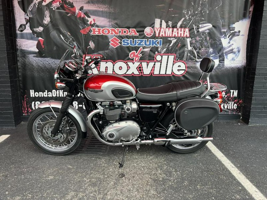 2018 Triumph Bonneville T120 Cranberry Red and Aluminium Silver