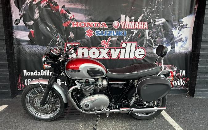 2018 Triumph Bonneville T120 Cranberry Red and Aluminium Silver