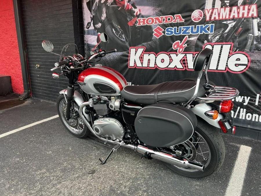 2018 Triumph Bonneville T120 Cranberry Red and Aluminium Silver